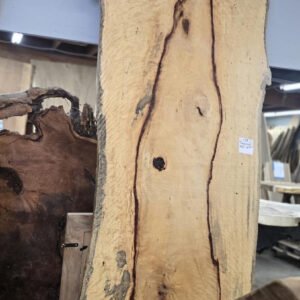 Live edge tamarind table with natural slab rectangular surface