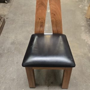 Monkeypod a frame chair with leather seat and backrest
