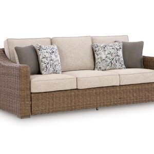 Laguna Heights Premium Wicker Outdoor Sofa – Weather-Resistant Patio Seating